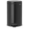 Image de Brabantia Poubelle Ã  PÃ©dale newIcon, 12 litres, Fermeture Silencieuse, Seau en Plastique - Matt Black