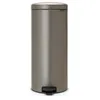 Image de Brabantia Poubelle Ã  PÃ©dale newIcon, 30 litres, Fermeture Silencieuse, Seau en Plastique - Platinum