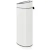 Image de Brabantia Touch Bin New, 40 litres, seau intÃ©rieur plastique, White - 114984