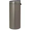 Image de Brabantia 115363 Poubelle Touch Bin unie 30 litres Acier Inoxydable Platinium 32 x 29.5 x 72 cm