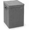 Image de Panier Ã  linge Brabantia empilable noir 35 litres