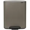Image de Poubelle Ã  pÃ©dale Brabantia BO 2 x 30 litres - Platinum