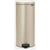 Image de Poubelle Ã  pÃ©dale coloris champagne Brabantia NewIcon 30 L