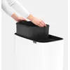 Image de Poubelle Touch BRABANTIA Bo Touch Bin blanc 11+23L 315347 spÃ©cial recyclage