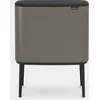 Image de BRABANTIA Poubelle Bo Touch Bin 2 Seaux 11+23 L Platine