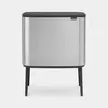 Image de Poubelle Brabantia BO TOUCH BIN 11 + 23 litres - Matt Steel Fingerprint Proof