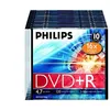 Image de Philips DR4S6S10F - 10 x DVD+R - 4.7 Go (120 minutes) 16x - boÃ®tier CD Ã©troit