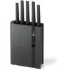 Image de Sabatier Trompette - Edge Noir - Bloc 5 Couteaux De Cuisine  - Gris