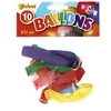Image de Ballons de baudruche set de 10 assortis