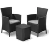 Image de Keter Jeu de salle Ã  manger d'extÃ©rieur 3 pcs Iowa Graphite 223929