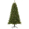 Image de Giftsome Sapin de NoÃ«l Artificiel avec Ãclairage 215 CM - Branches Pliantes - Arbre Ã  LED - LumiÃ¨re LED Blanc Chaud - Sapin Vert