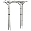 Image de Pergola Double ElisÃ©a En Acier GalvanisÃ© Noir