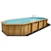 Image de Ubbink AZURA Piscine hors sol Oval Bois