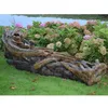 Image de Fontaine De Jardin AllongÃ©e Avisio Souche D'arbre Avec Chute D'eau Et Ãclairage Led - Ubbink