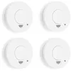 Image de Smartwares RM250/4 DÃ©tecteur de fumÃ©e 4 piÃ¨ces - 1 pack ? Piles incluses