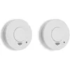 Image de Smartwares DÃ©tecteurs de fumÃ©e 2 pcs 10x10x3,5 cm Blanc