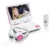 Image de Lenco DVP-910 Lecteur DVD portable Convertible 9" Noir et Rose