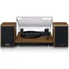 Image de Lenco LS-100WD - Platine avec haut-parleurs external - Bois - ChÃªne / Euro / Type-C (CEE 7/16)