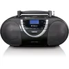 Image de Lenco SCD-6900BK - Radio portable lecteur CD avec DAB+ et casette - Gris - Euro / Type-C (CEE 7/16)