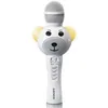 Image de Lenco BMC-060WH - Microphone karaokÃ© avec Bluetooth, slot SD, lumiÃ¨res, sortie auxiliaire - Blanc