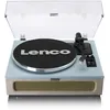 Image de Lenco LS-440BUBG - Platine vinyle avec 4 haut-parleurs incorporÃ©s - Bleu/Taupe