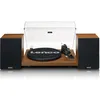 Image de Lenco LS-480WD - Platine vinyle Bluetooth avec deux haut-parleurs externes et 2 x 30 watts RMS, bois
