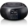 Image de Lenco SCD-6000BK - Radio Internet portable avec DAB+/FM, Bluetooth, lecteur CD et grand Ã©cran LCD couleur - Noir - Euro / Type-C (CEE 7/16)