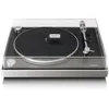 Image de Lenco L-455BK - Platine vinyle avec entraÃ®nement par courroie visible, cadre en aluminium brossÃ© et cellule Ã  aimant mobile Ortofon 2M RED - Noir