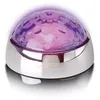 Image de Lenco TTA-080SI - Stabilisateur vinyle avec effets lumineux RGB - Poids de pression pour platine vinyle de 250 g et boule disco en un Â¿ Argent