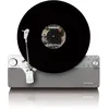 Image de Lenco LSA-071SI - Platine vinyle verticale entiÃ¨rement automatique avec haut-parleurs intÃ©grÃ©s et Bluetooth - Argent