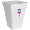 Image de Elho Loft Urban Bac Ã Fleurs CarrÃ© Haut 37 - Blanc - Ã 37 X H 51 Cm - ExtÃ©rieur - 100% RecyclÃ©