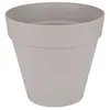 Image de Loft Urban Pot De Fleur Rond - 20 Cm - Gris Chaud