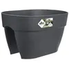 Image de BalconniÃ¨re Elho Vibia Campana Flower Bridge Anthracite - Longueur 40 Cm