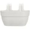 Image de BalconniÃ¨re En Plastique Elho Vibia Campana Easy Hanger Medium Blanc Soie - 36 X 24 X 26,5 Cm