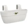Image de BalconniÃ¨re En Plastique Elho Vibia Campana Easy Hanger Large Blanc Soie - 46 X 24 X 26,5 Cm