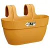 Image de BalconniÃ¨re En Plastique Elho Vibia Campana Easy Hanger Medium Jaune Miel - 36 X 24 X 26,5 Cm