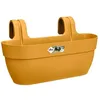 Image de BalconniÃ¨re En Plastique Elho Vibia Campana Easy Hanger Large Jaune Miel - 46 X 24 X 26,5 Cm