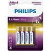 Image de Philips Lithium Ultra FR03 Mignon AAA 4 pièces