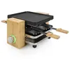 Image de Princess 162950 raclette 4 personne(s) 800 W Noir, Bois