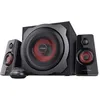 Image de Trust Gaming GXT 38 Enceinte PC Gamer 2.1 avec Caisson de Basses, 120 W, Gestion Intelligente de l'Alimentation, ContrÃ´le du Volume Filaire, Speaker pour PC et Ordinateur Portable -Noir/Rouge