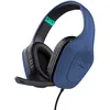 Image de Trust Gaming GXT 415B Zirox Casque Gaming LÃ©ger avec Transducteurs 50 mm pour PC, Xbox, PS4, PS5, Switch, Mobile, Audio Jack 3.5 mm, CÃ¢ble de 2 m, Casque Gamer Filaire Over-Ear avec Micro - Bleu