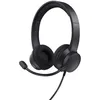 Image de Trust Ayda Casque USB + USB-C avec Micro ENC, 65% Plastique RecyclÃ©, Microphone Ã  RÃ©ducteur de Bruits, Casque Audio PC Filaire