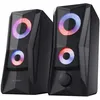 Image de Trust Gaming GXT 606B Javv Enceintes PC Gamer 2.0 12W, Éclairage LED RGB, Alimentation USB, pour Ordinateur / Portable - Noir