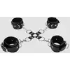 Image de Menottes Poignets & Chevilles Cuir Noires