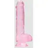 Image de Gode avec Testicules Crystal Clear 15,2 cm