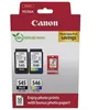Image de Canon PG-545 / CL-546 Value Pack - Brillant - pack de 2 - noir, couleur (cyan, magenta, jaune) - original - 100 x 150 mm 50 feuille(s) boîte de suspension - jeu de papier / cartouche d'encre - pour PIXMA MG2551, MG2556, TR4650, TR4651, TS3350...