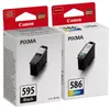 Image de Canon PG-595 / CL-586 photo value pack - Noir + 3 couleurs - Cartouche d'encre - Multipack