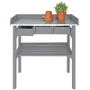 Image de Table de jardinage surÃ©levÃ©e grise