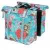 Image de Sacoche Ar Velo Double Basil Bloom Field 28-35l Bleu Clair Fixation Sur Porte Bagage Compatible Systeme Mik (30x15x33cm)