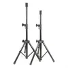Image de Vonyx Paire de trÃ©pieds enceintes sono PA 2 supports Ã   bride 69-135cm - noir